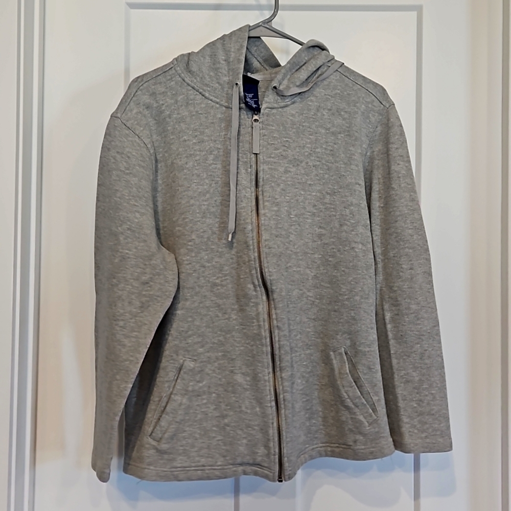 Grey zip up hoddie